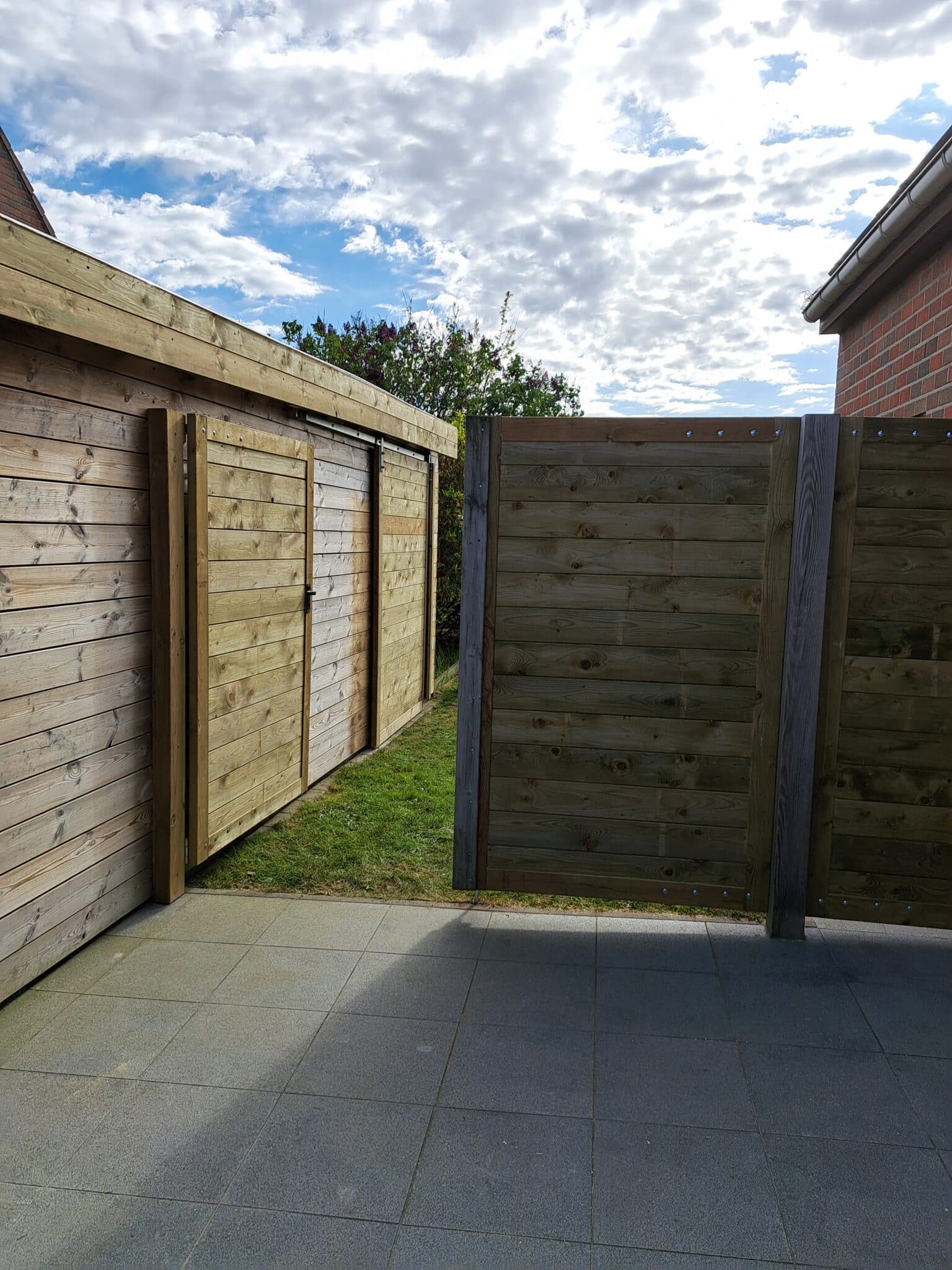 Houten tuinpoort