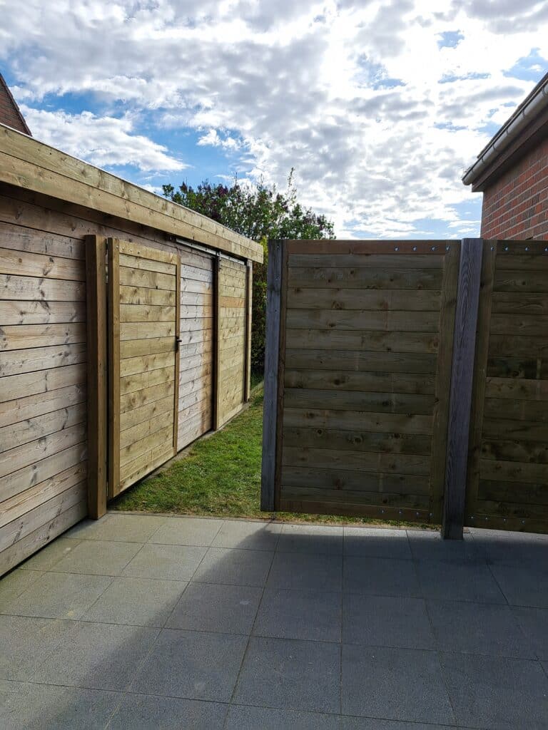 Houten tuinpoort